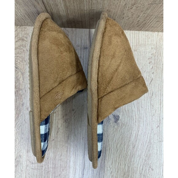 Dockers Kids Brown Split Toe Slippers Plaid Insoles Brown Kids  Size 13 M - Picture 11 of 16